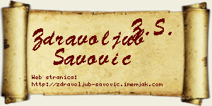 Zdravoljub Savović vizit kartica